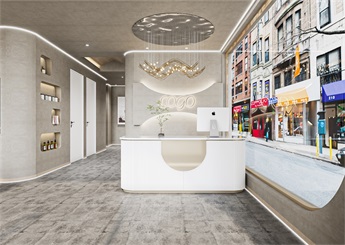 金華美容院裝修設(shè)計案例效果圖